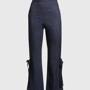 Cinq a Sept Lou Side Split Denim Pants, NWT, Size 10